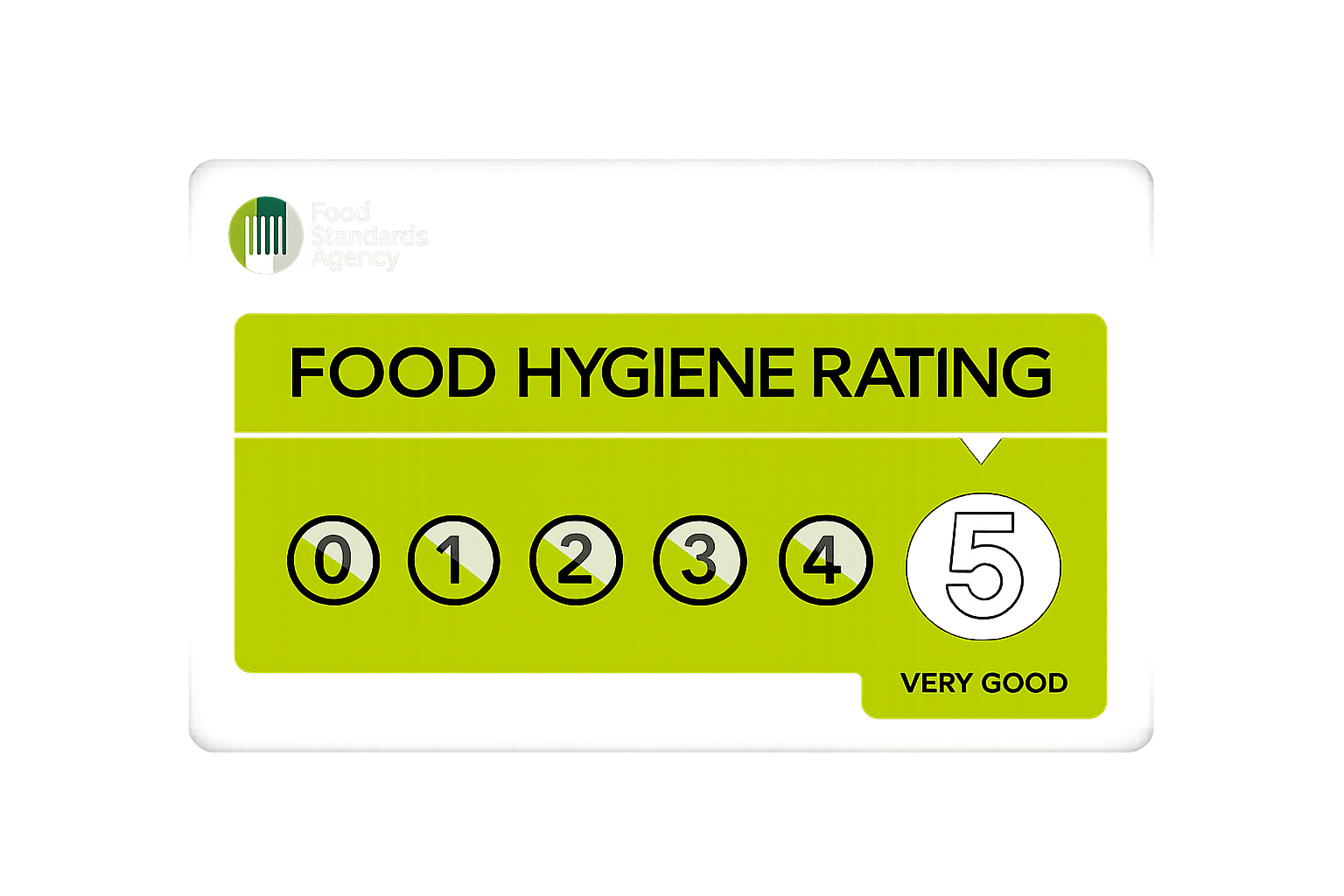 Food Standards Agency 5 Star Rating