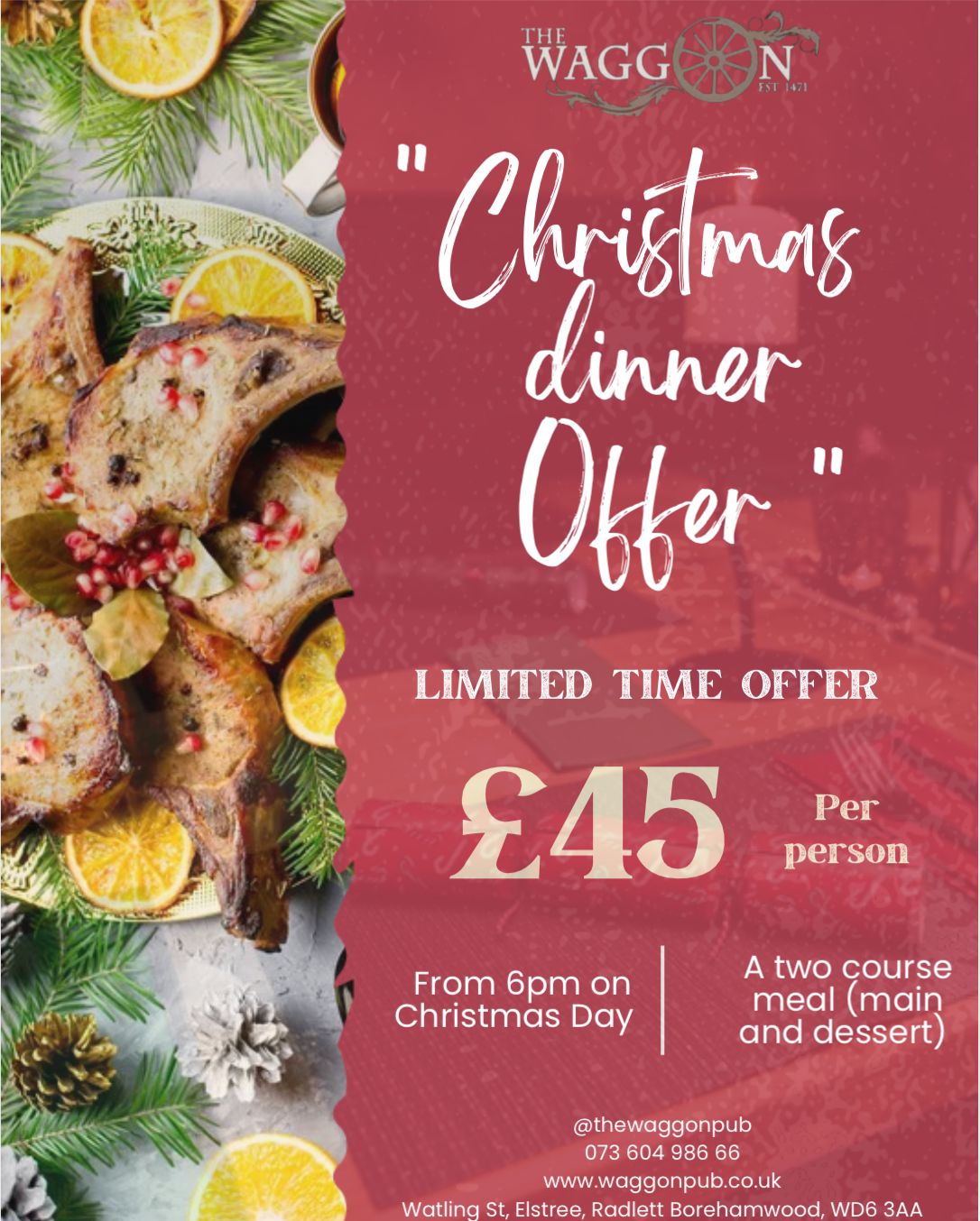 Christmas Dinner Offer